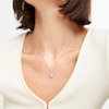 Thumbnail Image 2 of Diamond Turtle Necklace 1/8 ct tw Round-cut Sterling Silver 18&quot;