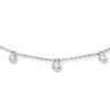 Thumbnail Image 1 of Diamond Choker Necklace 1/6 Carat tw Sterling Silver 12&quot;