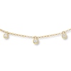 Thumbnail Image 1 of Diamond Choker Necklace 1/6 Carat tw 10K Yellow Gold 12&quot;