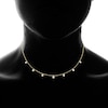 Thumbnail Image 3 of Diamond Choker Necklace 1/6 Carat tw 10K Yellow Gold 12"