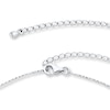Thumbnail Image 3 of Diamond Choker Necklace 1/20 Carat tw Sterling Silver 12&quot;