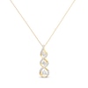 Diamond Necklace 5/8 ct tw Round-cut 10K Yellow Gold 18"