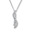 Thumbnail Image 1 of Diamond Necklace 3/4 ct tw Round-cut 10K White Gold 19&quot;