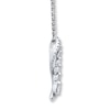 Thumbnail Image 2 of Diamond Necklace 3/4 ct tw Round-cut 10K White Gold 19&quot;