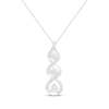 Thumbnail Image 0 of Diamond Necklace 1/5 ct tw Round-cut 10K White Gold 18"