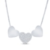 "I Love You" Diamond Heart Necklace 1/20 ct tw Sterling Silver