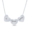 Thumbnail Image 3 of &quot;I Love You&quot; Diamond Heart Necklace 1/20 ct tw Sterling Silver