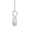 Thumbnail Image 2 of Diamond Necklace 1/8 ct tw Round-cut 10K White Gold 18&quot;