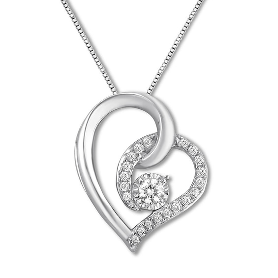 Kay Radiant Reflections Diamond Necklace 1/5 ct tw Sterling Silver