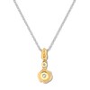Diamond Necklace 1/10 ct tw Round-cut 10K Two-Tone Gold 18"
