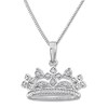 Diamond Tiara Necklace 1/15 ct tw Round Sterling Silver