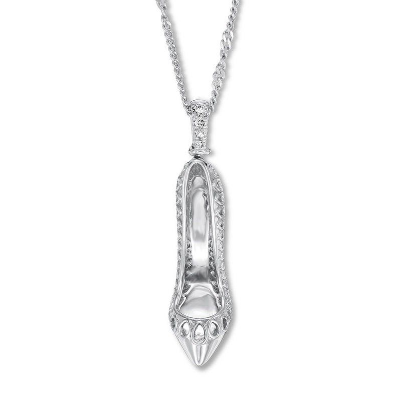 Main Image 2 of Emmy London Shoe Necklace Sterling Silver 20" Adjustable