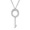 Thumbnail Image 1 of Emmy London Diamond Key Necklace 1/10 ct tw Sterling Silver 20&quot;