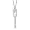 Emmy London Diamond Key Necklace 1/10 ct tw Sterling Silver 20"
