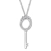 Thumbnail Image 2 of Emmy London Diamond Key Necklace 1/10 ct tw Sterling Silver 20"