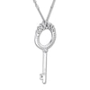 Thumbnail Image 4 of Emmy London Diamond Key Necklace 1/10 ct tw Sterling Silver 20&quot;