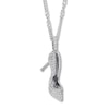 Emmy London Diamond Shoe Necklace 1/2 ct tw 10K White Gold 20"