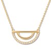 Thumbnail Image 0 of Diamond Geometric Necklace 1/10 ct tw Round-cut 10K Yellow Gold 18"