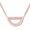 Thumbnail Image 3 of Diamond Geometric Necklace 1/10 ct tw Round-cut 10K Rose Gold 18"