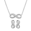 Thumbnail Image 0 of Infinity Boxed Set with Diamonds Sterling Silver