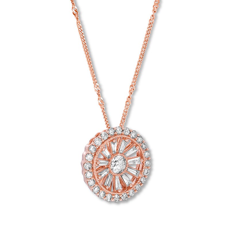 Emmy London Diamond Necklace 3/4 ct tw 14K Rose Gold 20"