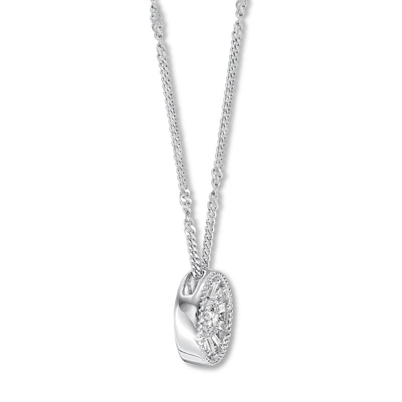 Emmy London Diamond Necklace 1/6 ct tw Sterling Silver