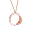 Emmy London Diamond Crown Necklace 1/6 ct tw 10K Rose Gold 24"