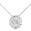 Thumbnail Image 0 of Compass Necklace Diamond Accent Sterling Silver & 10K Yellow Gold