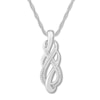 Diamond Necklace Sterling Silver 18"