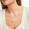 Thumbnail Image 2 of Diamond Necklace Sterling Silver 18&quot;