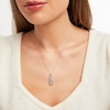 Thumbnail Image 2 of Diamond Necklace Sterling Silver 18&quot;