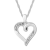 Thumbnail Image 0 of Diamond Heart Necklace Sterling Silver 18"