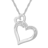 Thumbnail Image 1 of Diamond Heart Necklace Sterling Silver 18&quot;