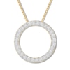 Thumbnail Image 0 of Diamond Circle Necklace 1/5 Carat tw 10K Yellow Gold 18"