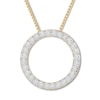 Thumbnail Image 1 of Diamond Circle Necklace 1/5 Carat tw 10K Yellow Gold 18&quot;