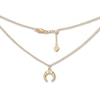 Thumbnail Image 1 of Diamond Crescent Choker Necklace 14K Yellow Gold 16&quot;