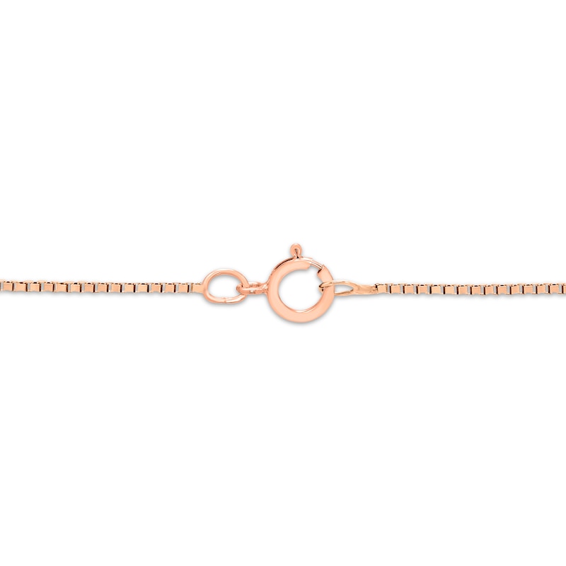 Unstoppable Love Heart Necklace 1/4 ct tw 10K Rose Gold 18"