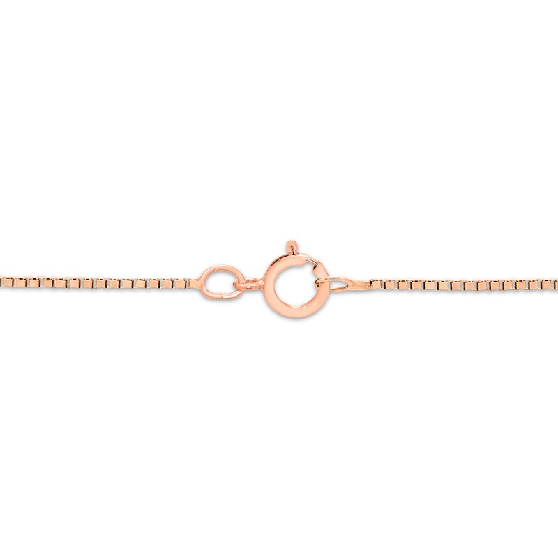 Unstoppable Love Heart Necklace 1/4 ct tw 10K Rose Gold 18"