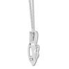 Thumbnail Image 1 of Diamond Heart Necklace 1/20 ct tw Round-cut Sterling Silver 18.5"