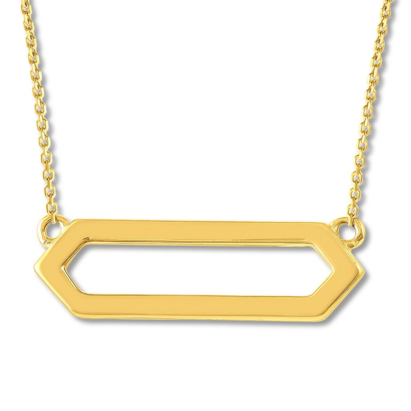 Diamond Choker Necklace 1/6 ct tw 10K Yellow Gold 18.5"