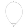 Diamond Bar Necklace 1/6 ct tw Sterling Silver 19"