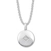Locket with Diamond Accent Sterling Silver 18"