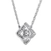 Thumbnail Image 2 of Diamond Necklace 1/10 Carat tw 10K White Gold