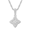 Diamond Necklace 1/4 ct tw Round-cut 10K White Gold 18"