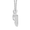 Thumbnail Image 1 of Emmy London Diamond Baby Shoe Necklace 1/3 cttw Sterling Silver