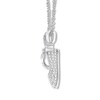 Thumbnail Image 1 of Emmy London Diamond Baby Shoe Necklace 1/3 cttw Sterling Silver