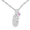 Thumbnail Image 2 of Emmy London Diamond Baby Shoe Necklace 1/3 cttw Sterling Silver