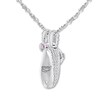 Thumbnail Image 3 of Emmy London Diamond Baby Shoe Necklace 1/3 cttw Sterling Silver