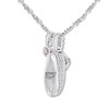 Thumbnail Image 4 of Emmy London Diamond Baby Shoe Necklace 1/3 cttw Sterling Silver