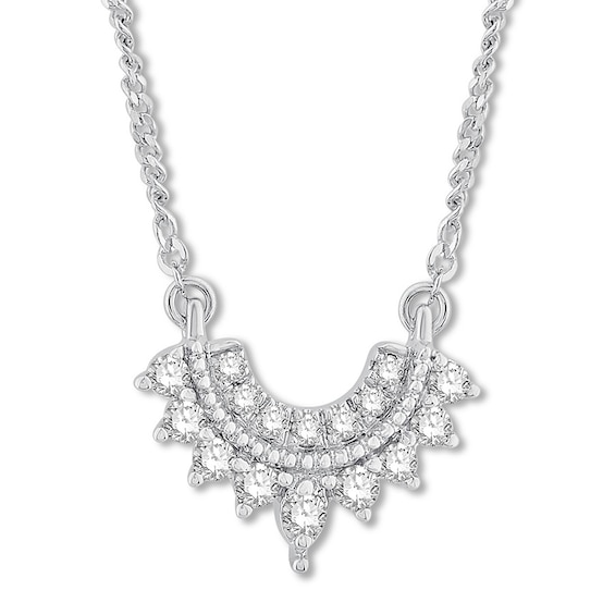 Emmy London Diamond Necklace 1/5 ct tw 10K White Gold
